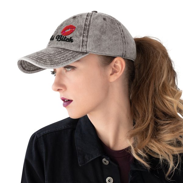 Hard Woke Bitch Vintage Cap - Image 11
