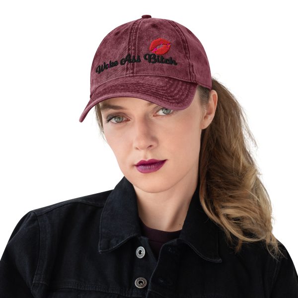 Hard Woke Bitch Vintage Cap - Image 4