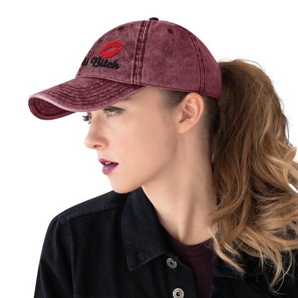 Hard Woke Bitch Vintage Cap - Image 5