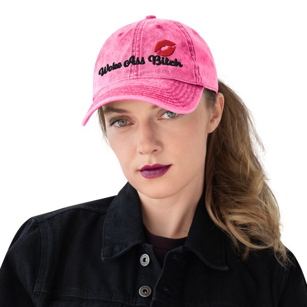 Hard Woke Bitch Vintage Cap - Image 7
